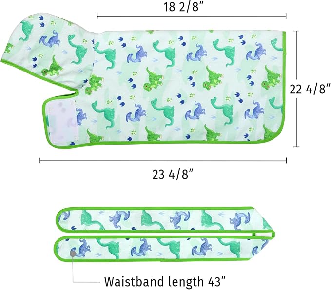 HDE Dog Bathrobe Super Absorbent Quick Drying Puppy Towel Wrap Coat Adjustable - Image 2