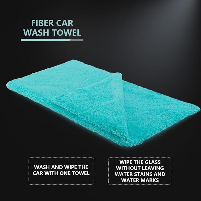 SPTA Microfiber Drying Towel Car Wash Drying Towel, 6 Pack Super Plush Edgeless - Image 5