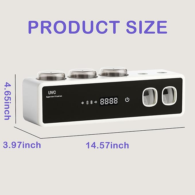 Toothbrush Holders for Bathrooms, Electric Toothbrush Holder Wall Mounted - Image 7
