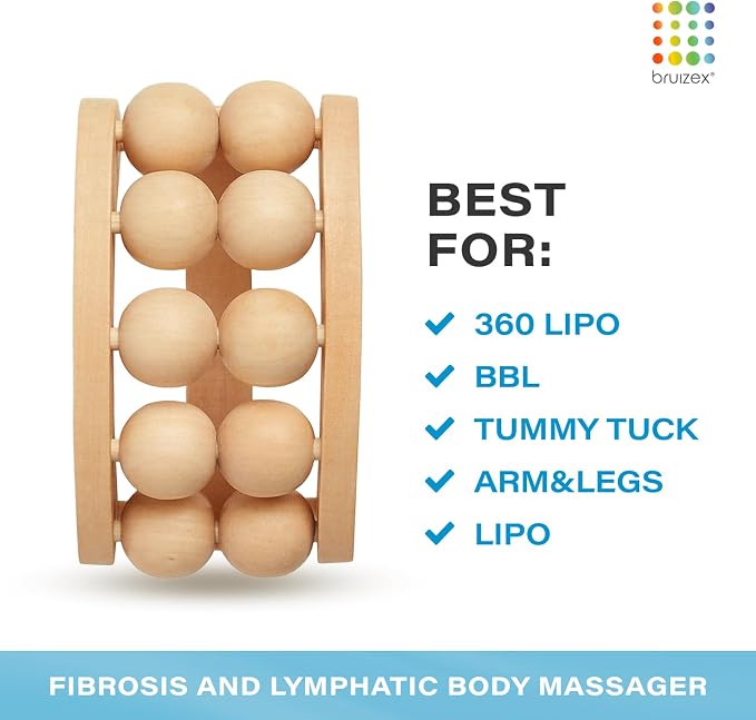 Bruizex Lymphatic Drainage Massager: Cellulite Massage Tool, Massage Roller - Image 2