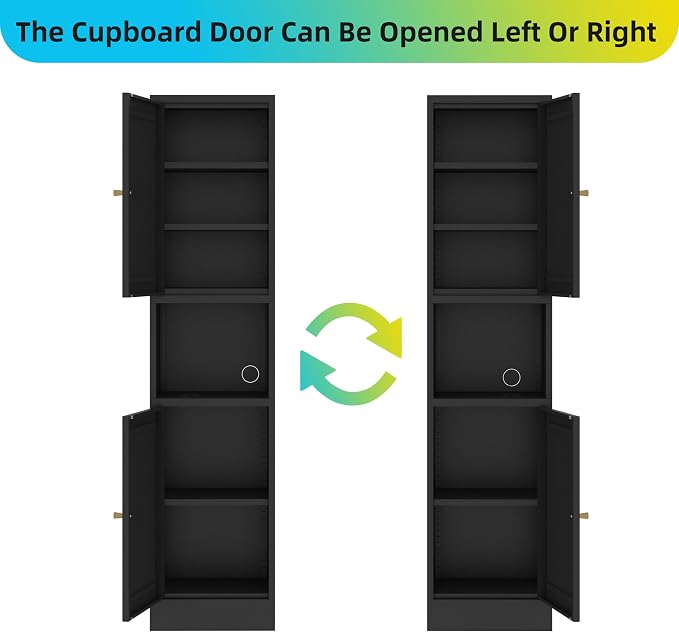 Tall Narrow Storage Cabinet - Image 4