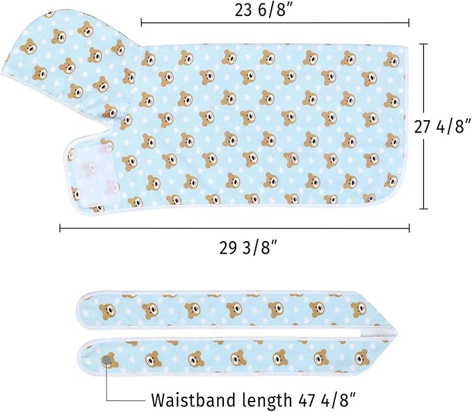 HDE Dog Bathrobe Super Absorbent Quick Drying Puppy Towel Wrap Coat Adjustable - Image 2