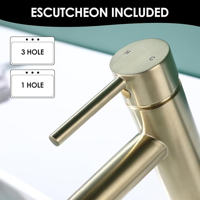 Single Handle Black Bathroom Faucet - Image 4