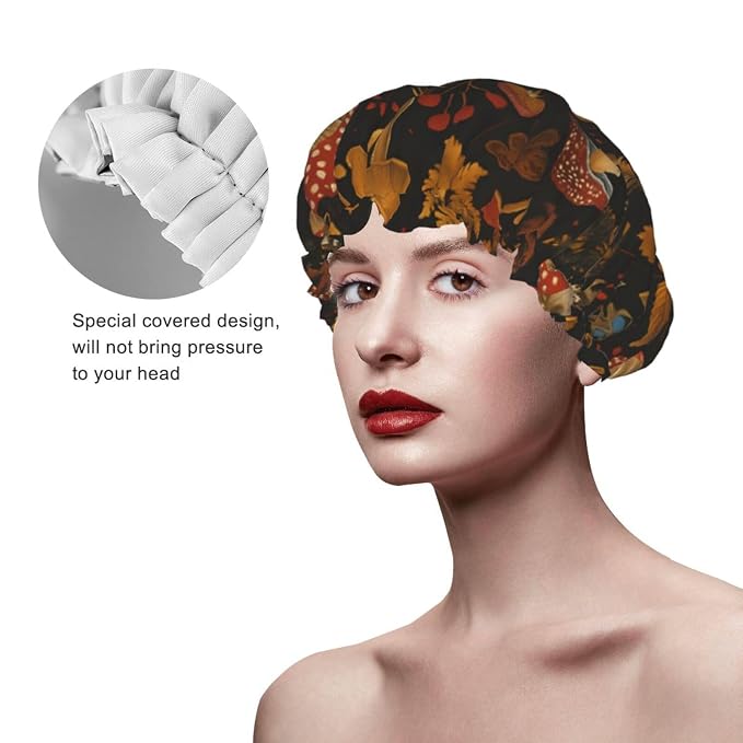 Enchanted Mushroom Forest Shower Cap - Image 4