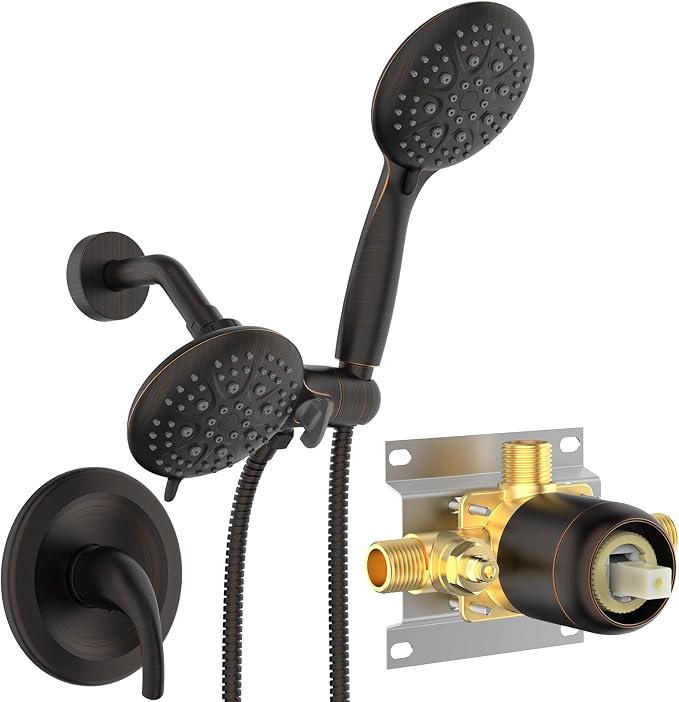 SR SUN RISE High Pressure 3-Way Rainfall Shower Faucet, 3 in 1 Shower Head and by SRSUNRISE