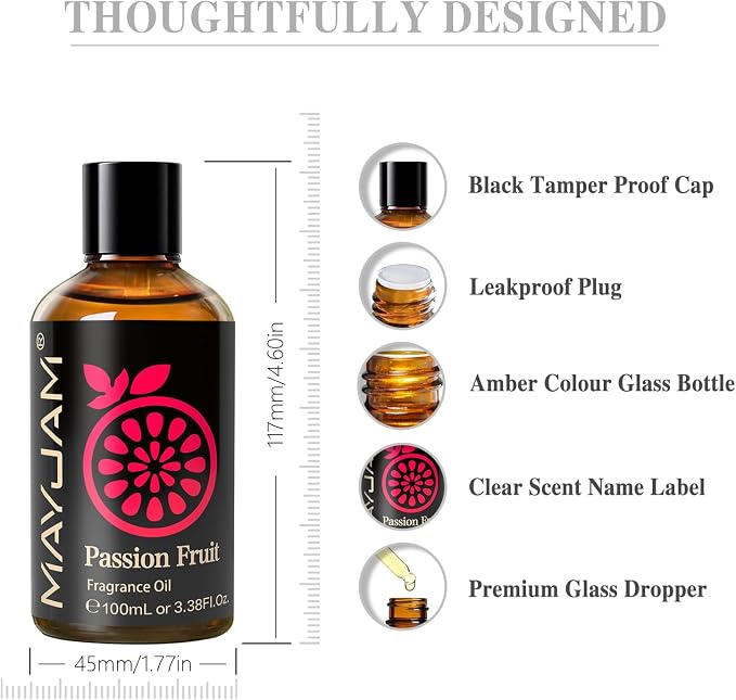 MAYJAM 100ML/3.38FL.OZ Passion Fruit Fragrance Oils - Image 7