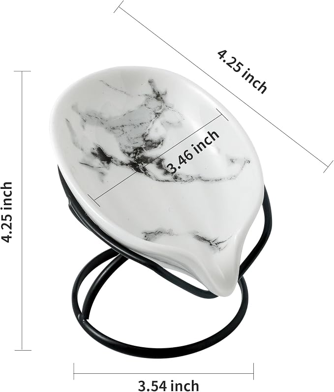 Leaf-Shaped Soap Dish – Premium Ceramic Soap Bar Holder - Image 5