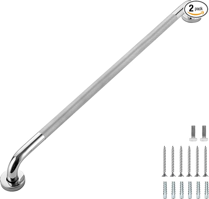 Grab Bars for Shower, 2 Pack 32-Inch Anti Slip Shower Handles for Elderly by RavinteHardware
