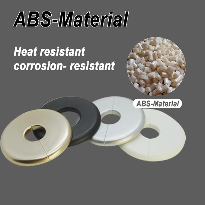 1 Piece Wall Split Flange, Self-Adhesive Escutcheon Plate - Image 3