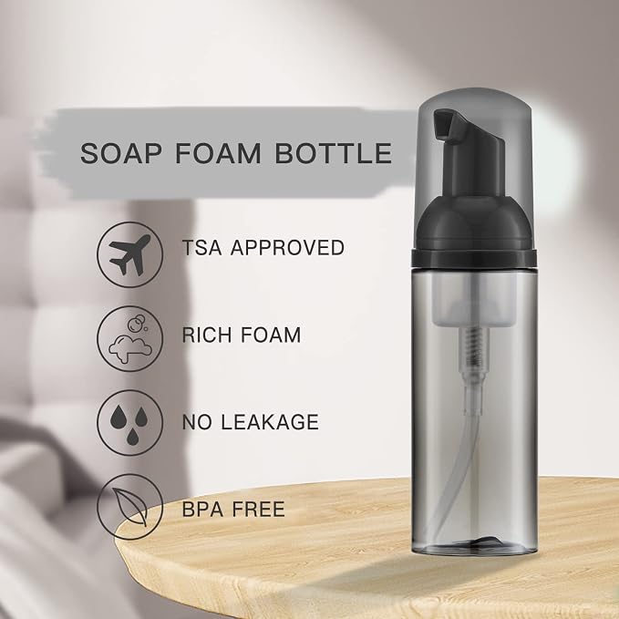 Tekson 30PCS Soap Foam Bottle, Empty Travel Foaming Lash Shampoo - Image 4