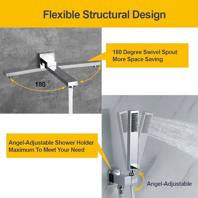 Wall Mounted Bathtub Faucet - Image 4