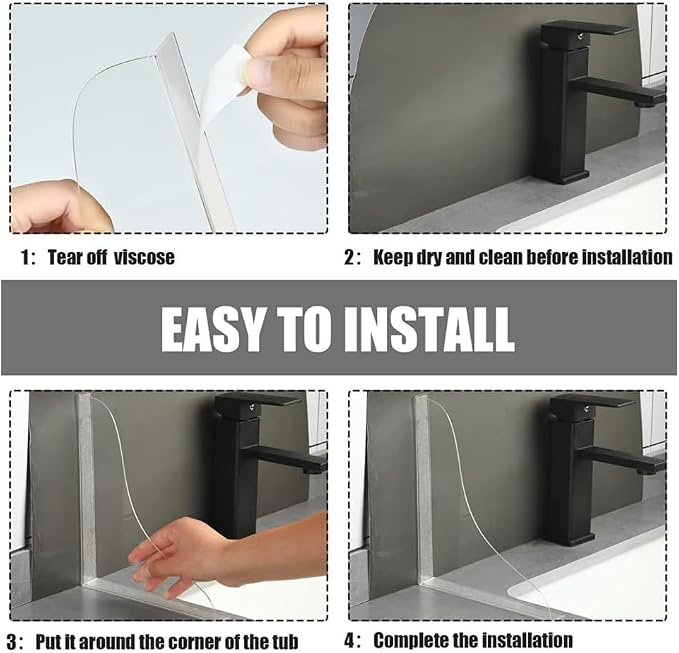 2 Pcs Bathroom Shower Splash Guard - Image 3