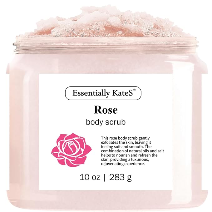 Rose Body & Foot Scrub 10 oz by EssentiallyKateS