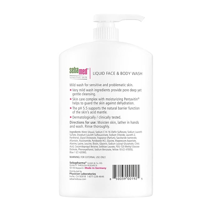 SEBAMED Sensitive Skin Face and Body Wash - Image 2