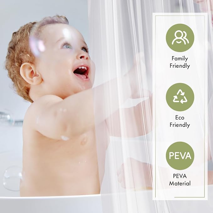 Amazer Shower Stall Curtain Liner 48x72 - Image 3
