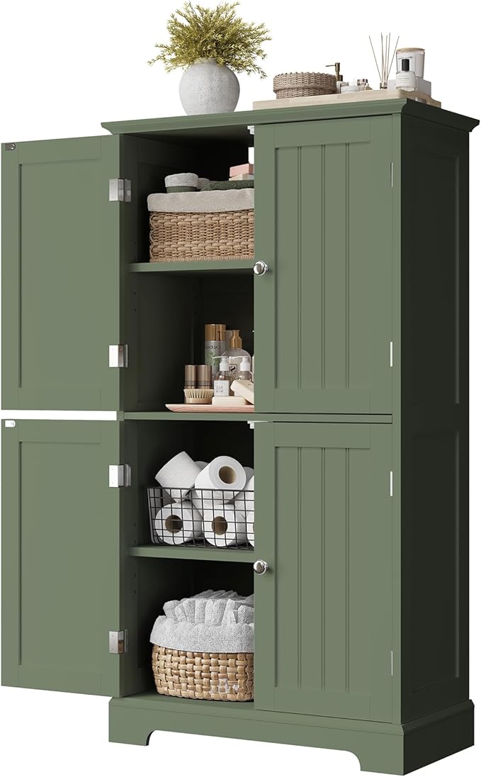 ChooChoo Bathroom Floor Cabinet, Modern Bathroom Storage Cabinet - Image 6
