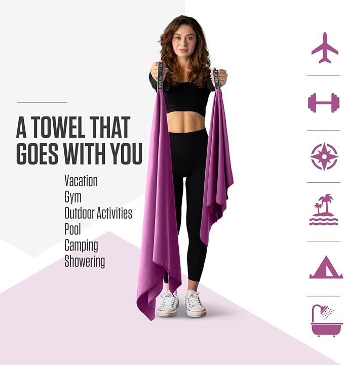 VENTURE 4TH Quick Dry Towel. Microfiber Travel Towel Ideal - Image 2
