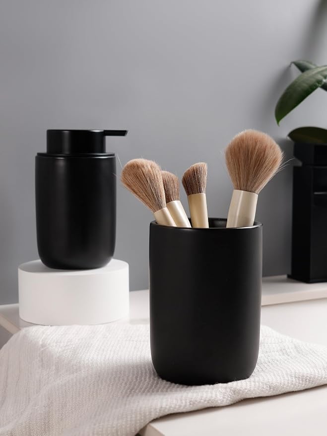 Bosilunlife Soap Dispenser and Toothbrush Holder Set - Image 6