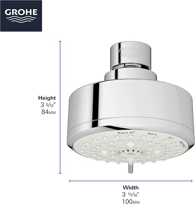 Grohe 29429000 Cosmopolitan Pressure Balance Shower Set, Starlight Chrome - Image 2