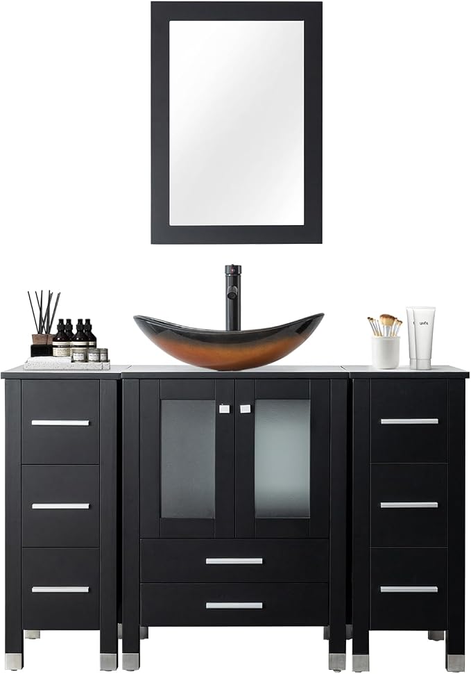 LUCKWIND 48" Bathroom Vanity Sink Combo, 24-inch Main Cabniet - Image 8