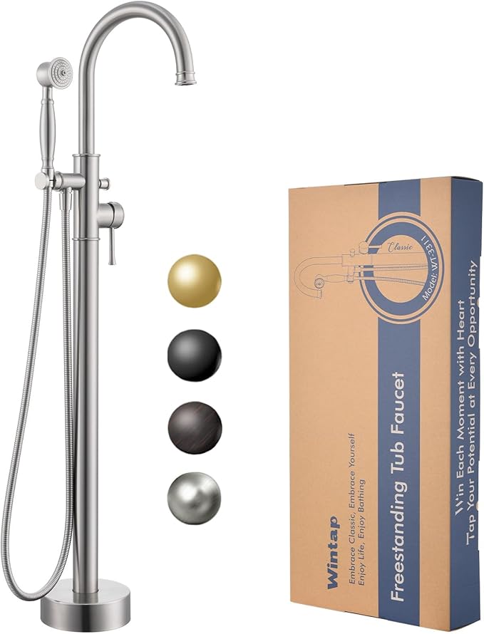 Free Standing Tub Faucet, Wintap Classic Freestanding Bathtub Faucet by Wintap