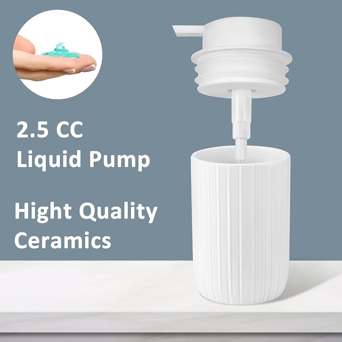 Soap Liquid Dispenser Ceramic - Image 5