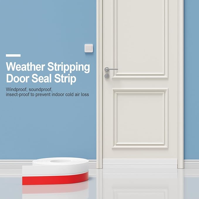 Door Seal Strip for Door Frame, 36ft Silicone Shower Glass Door Seal Strip - Image 4