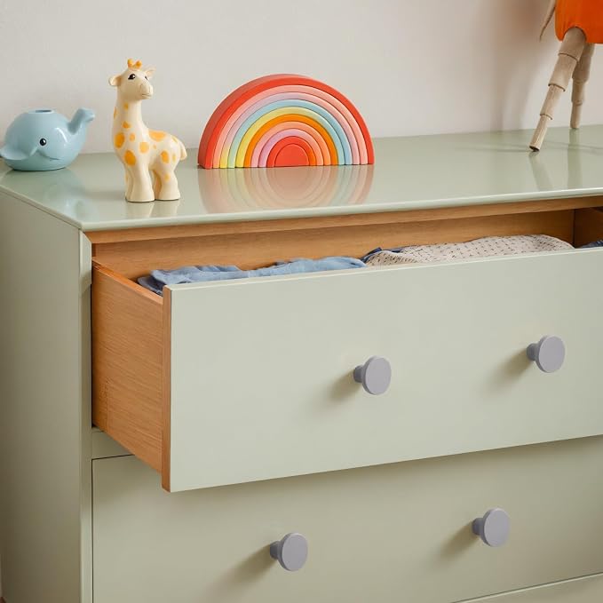 Ravinte 25 Pack Cabinet Knobs Grey Kitchen Cabinet Knobs Round Dresser Drawer - Image 4
