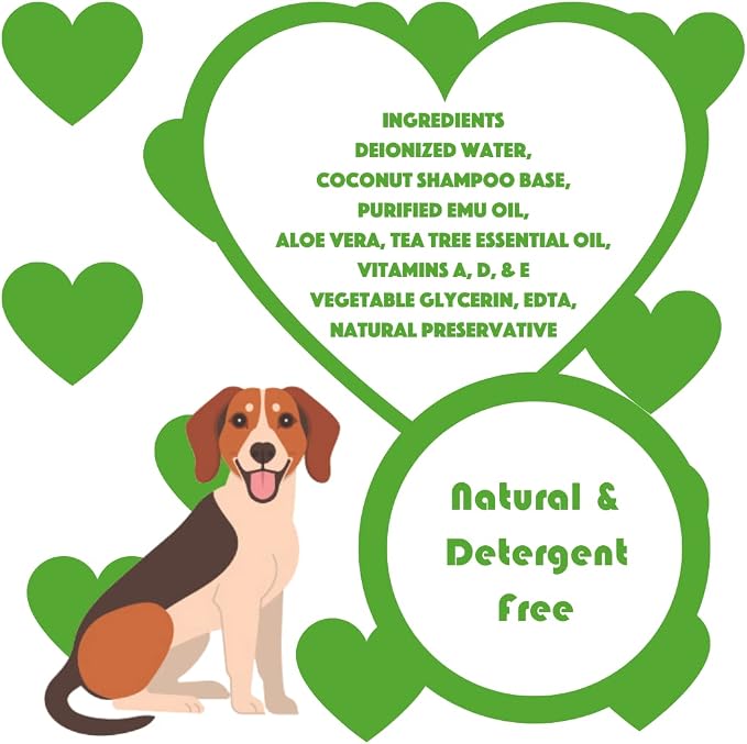 Natural Dog Shampoo, Tea Tree Relief, 1 Gallon - Image 3