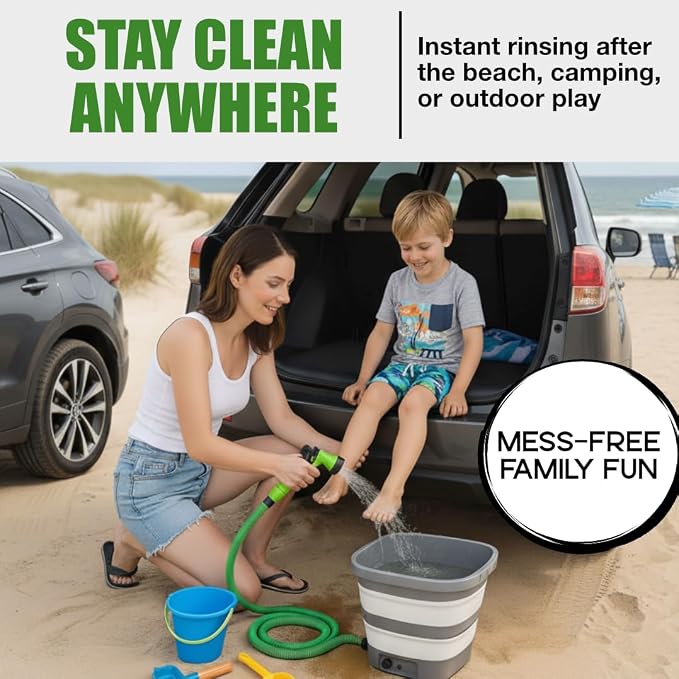 Rinse Kit & Portable Shower | Battery Powered - Image 2
