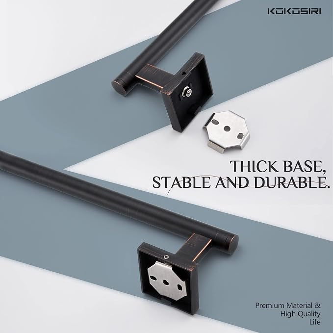 KOKOSIRI Bathroom Towel Bar 36'' Towel Holder - Image 6
