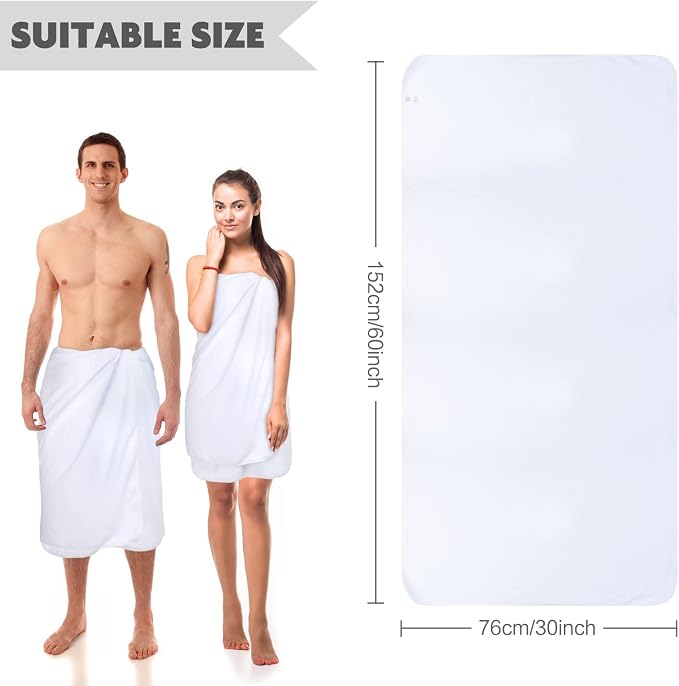 KinHwa Microfiber Bath Towel 30x60inch 2 Pack Extra Large Bathroom Towels - Image 2