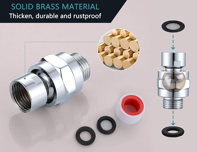 Shower Head Swivel Ball Adapter - Image 4