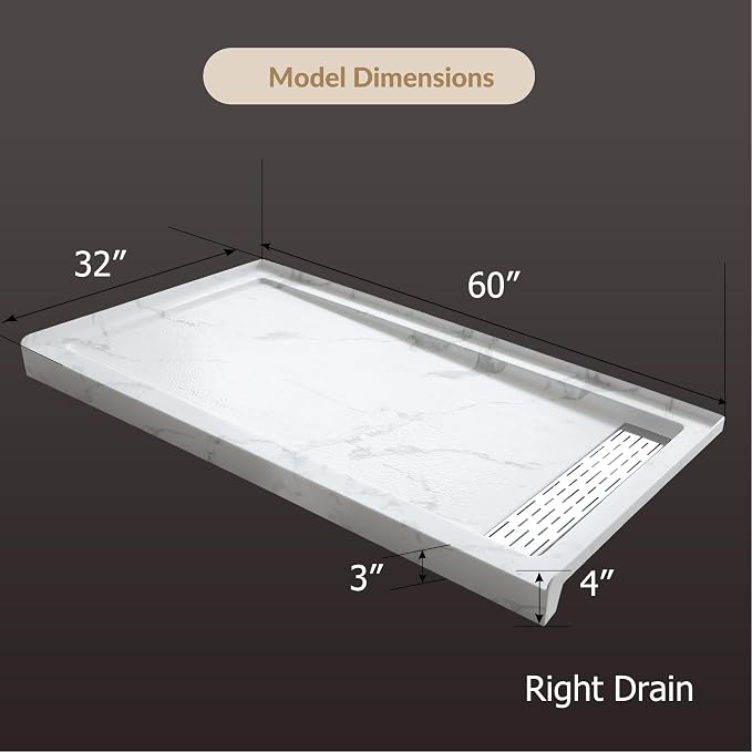 MORVANO 60 x 32 Shower Base - Image 2