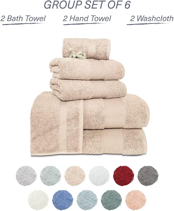 Hencely 6-Piece Bath Towel Set - Image 4