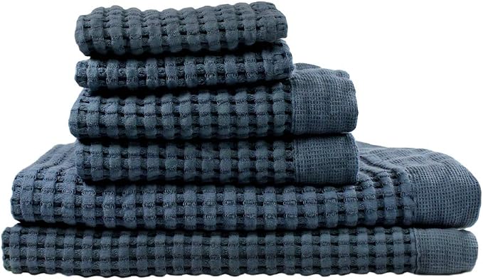 GILDEN TREE Waffle Towel Set Quick Dry Thin | 2 Bath Towels | 2 Hand Towels | 2 by GildenTree