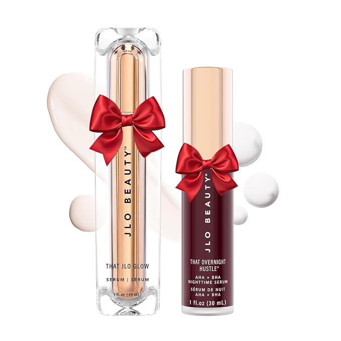 JLO BEAUTY Face Serum Set for Day & Night, Hydrating & Exfoliating Skincare by JLOBEAUTY