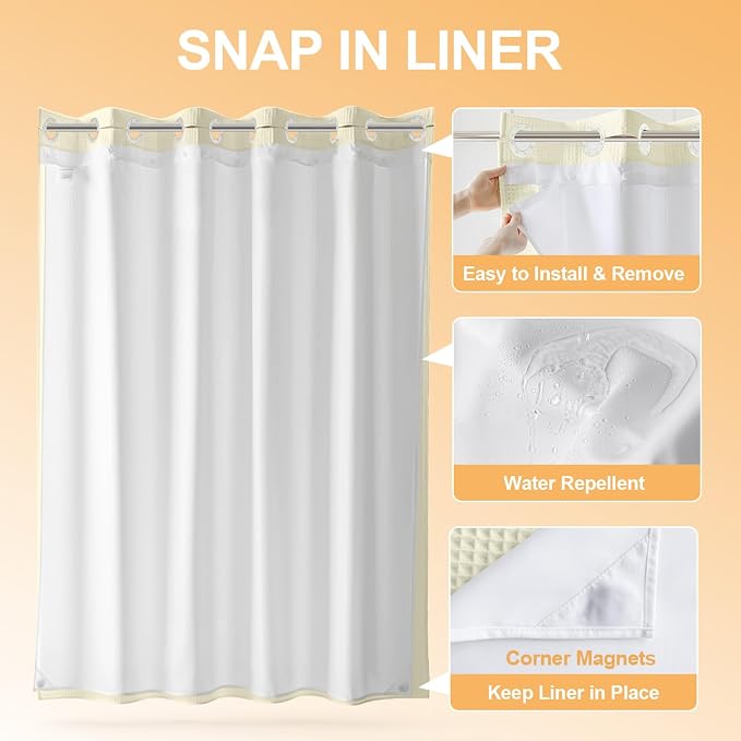 River Dream Cotton Blend Shower Curtain - Image 3