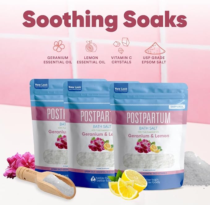 Postpartum Bath Salt Postpartum Bath Soaks USP Grade Epsom Salt - Image 8