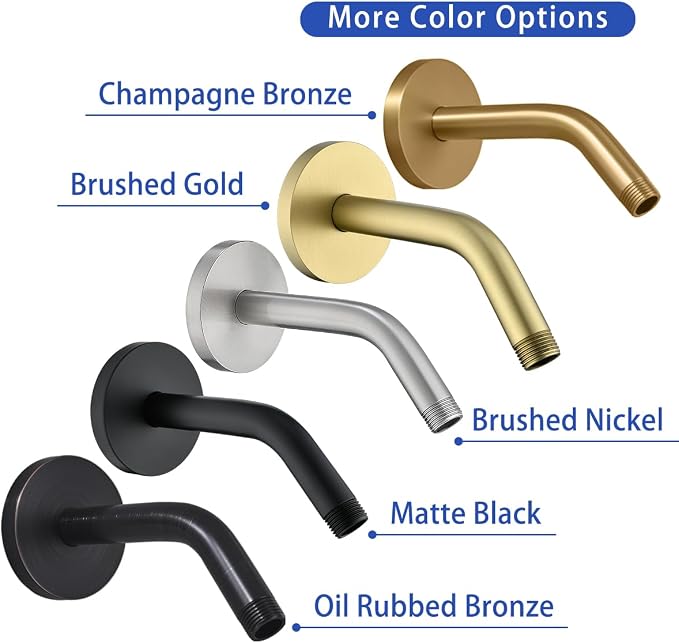 Wall Mounted Shower Arm Extension Head Holder Stainless Stee - Image 7