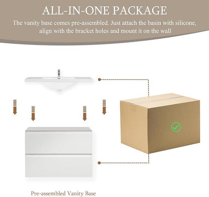 30" Floating Bathroom Vanity - Image 8