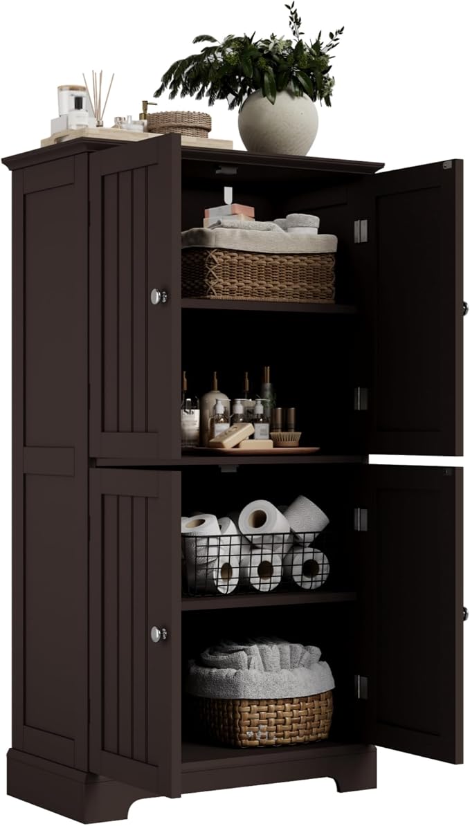 ChooChoo Bathroom Floor Cabinet, Modern Bathroom Storage Cabinet - Image 8