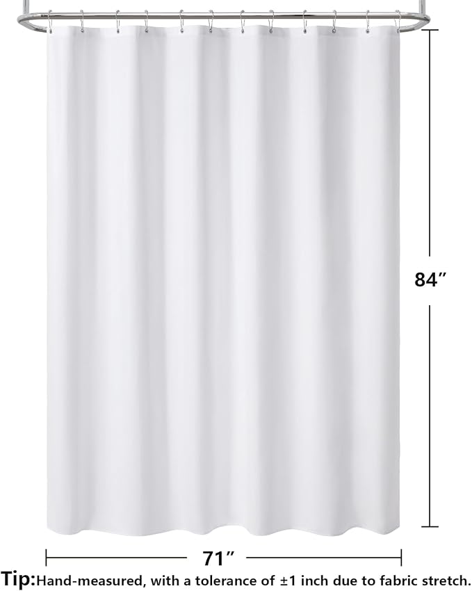 120GSM Ultimate Waterproof Fabric Shower Curtain Liner - Image 2