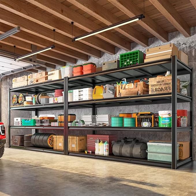 59.8" H Garage Shelving 2400LBS Metal Shelving Unit Adjustable Garage Storage by Durayloly