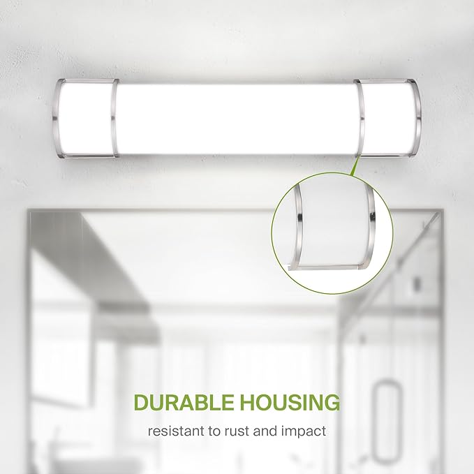 ASD LED 24" Vanity Flush Mount Light Fixture, Linear Bathroom Lighting Bar | - Image 7
