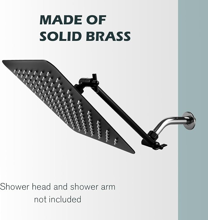 Heavy Duty Adjustable Shower Arm, Strong Load Support, No Sagging, Keeps Shower - Image 4