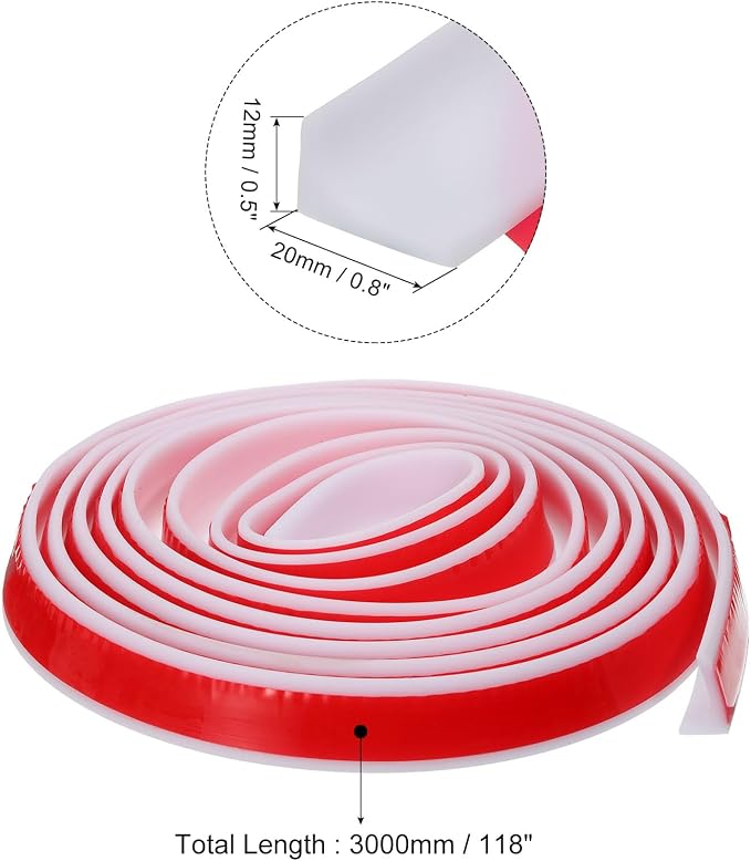 uxcell 118 Inch Collapsible Shower Barrier Stopper Water Splash Guard Blocker - Image 2