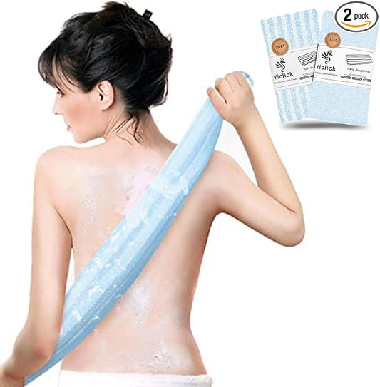 Yiclick 2 Pack Exfoliating Washcloth Towel by YiclickCreateBeautyforLife