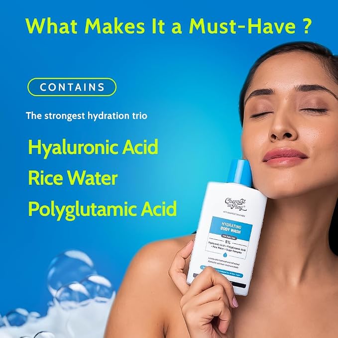 Chemist at Play Hydrating Body Wash |With 5% Hyaluronic Acid Bodywash - Image 3