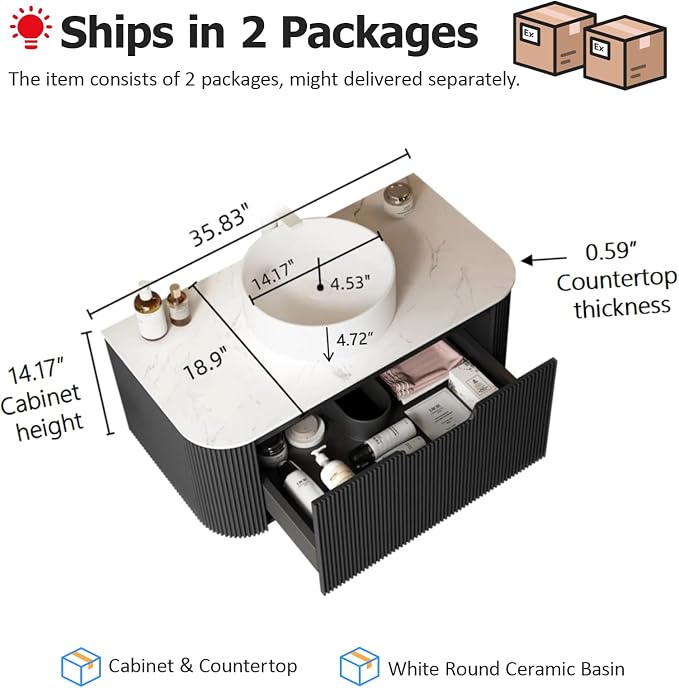 36 inch Floating Bathroom Vanity - Image 2